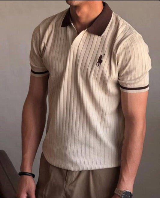 Old money polo brun clair